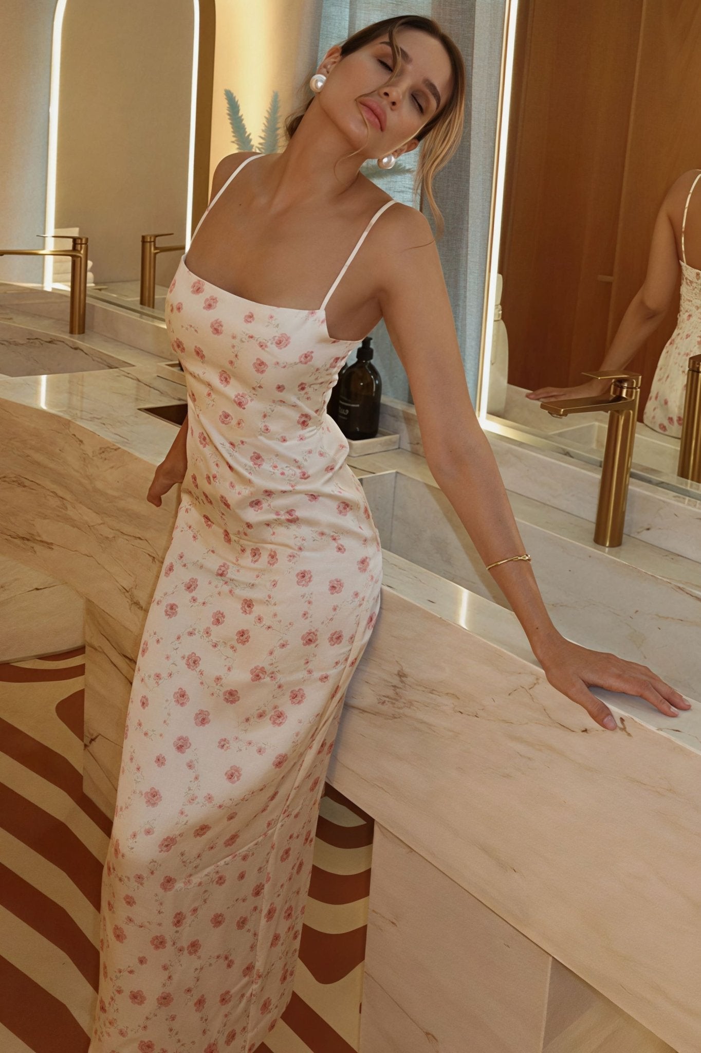 ZEYA - Asteria Floral Bodycon Maxi Dress
