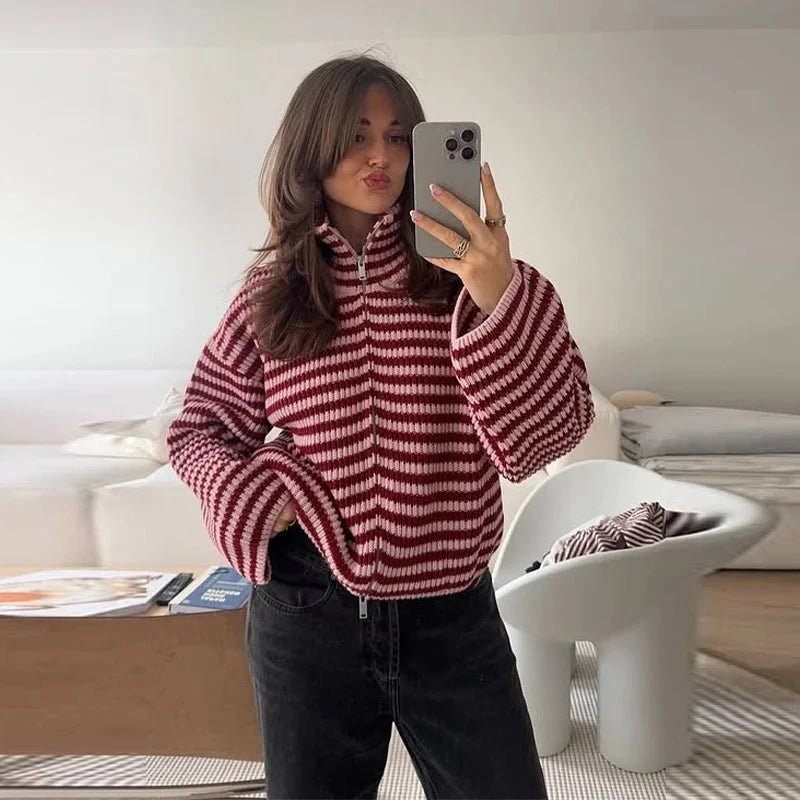 ZEYA - Bianca Knit Zip Sweater