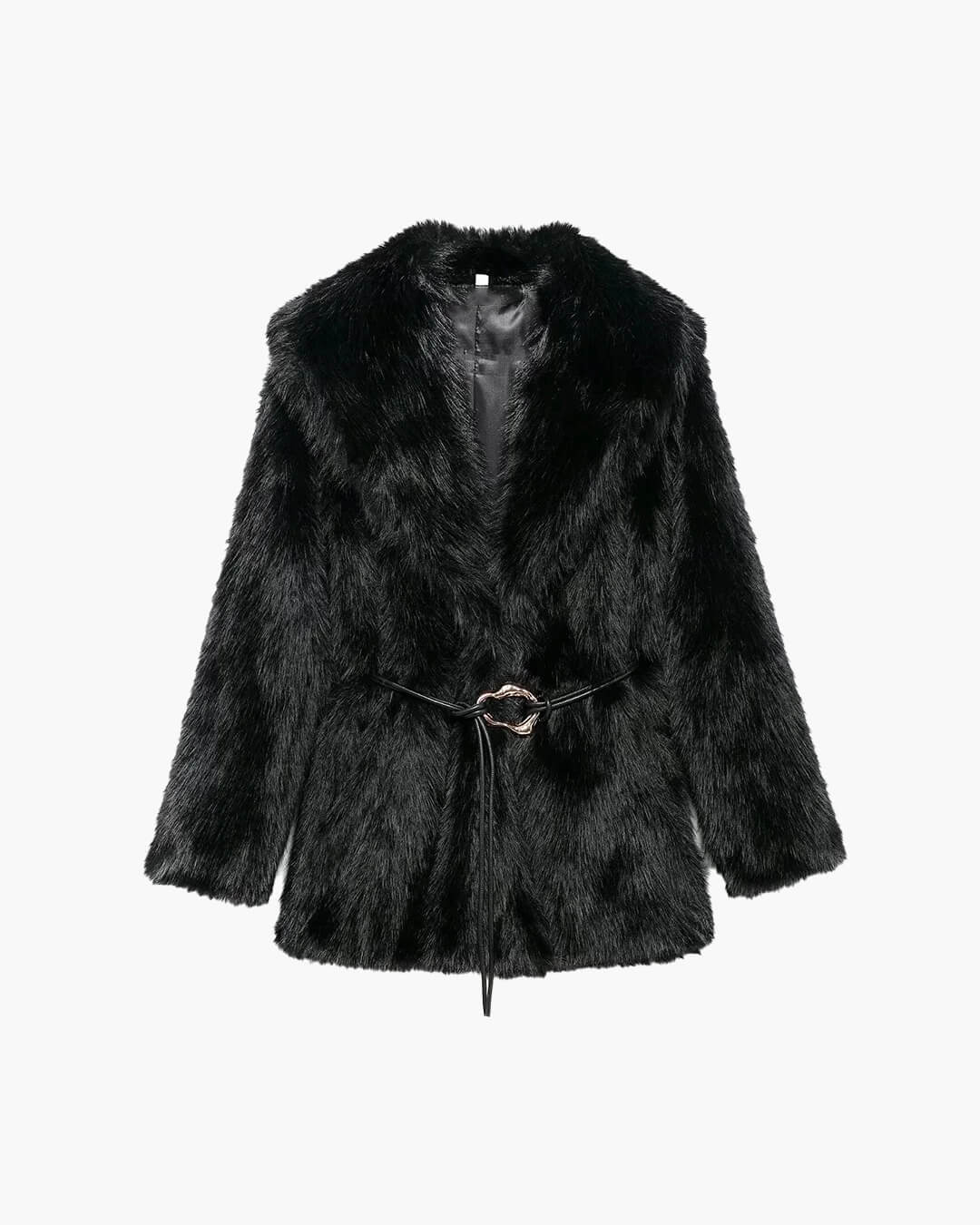 ZEYA - Feliz Faux Fur Coat with Belt