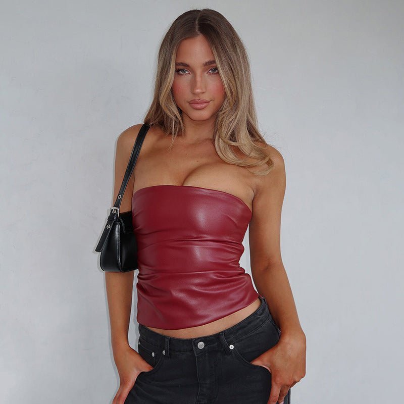 ZEYA - Yasmine Faux Leather Top