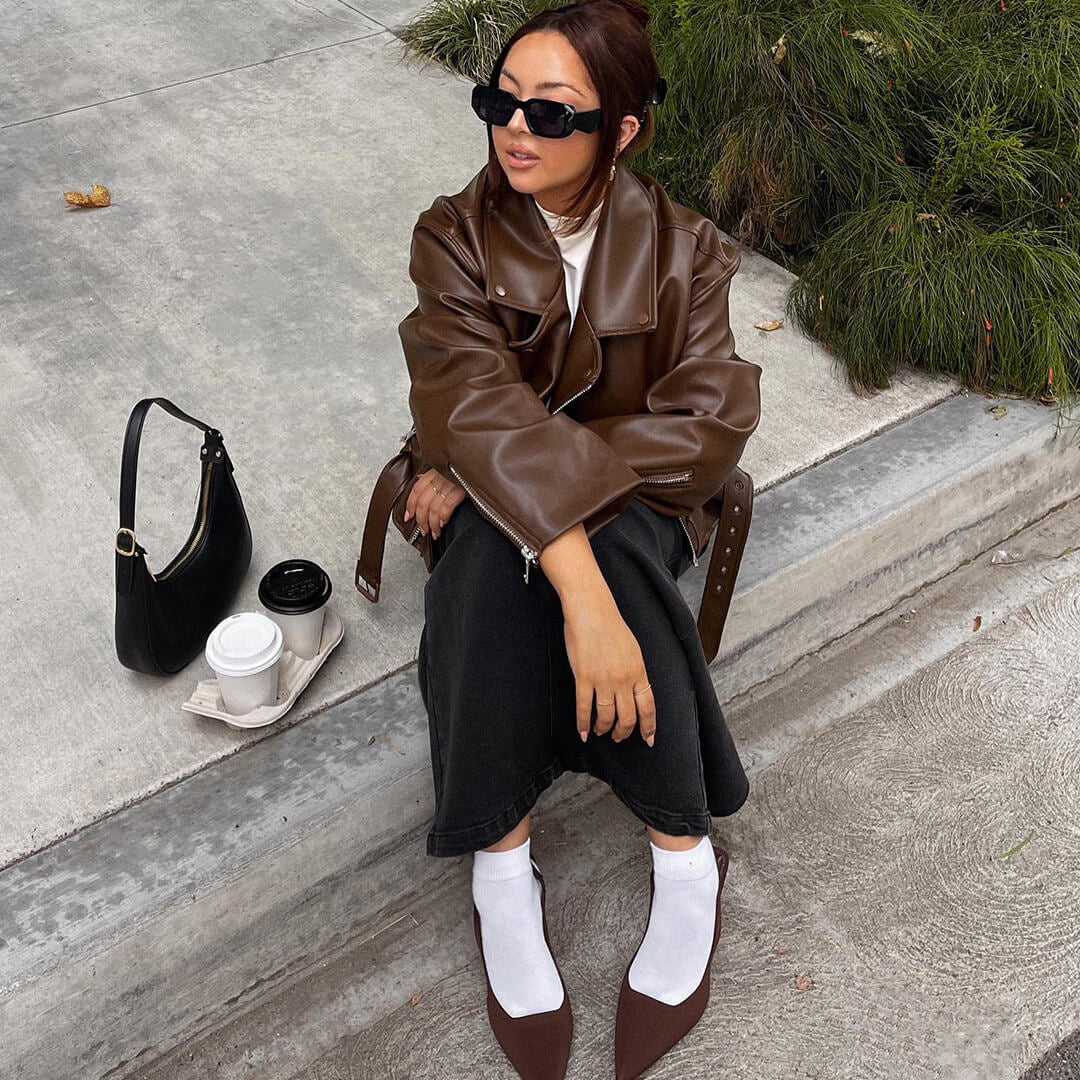 Kurtka z wegańskiej skóry Felicity