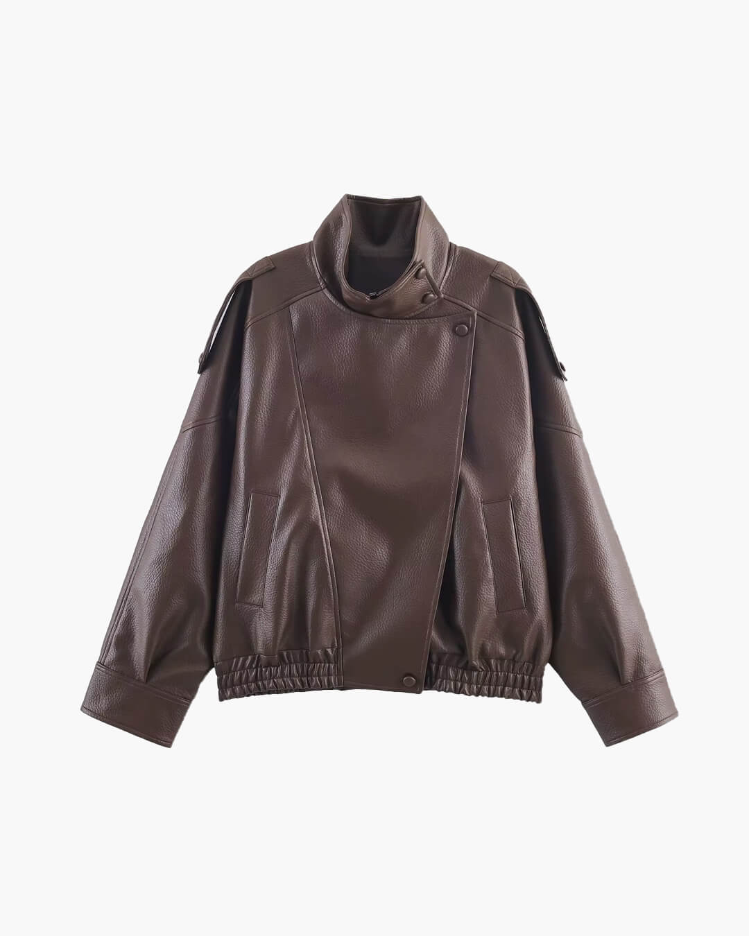 Lucille Asymmetrical Leather Jacket