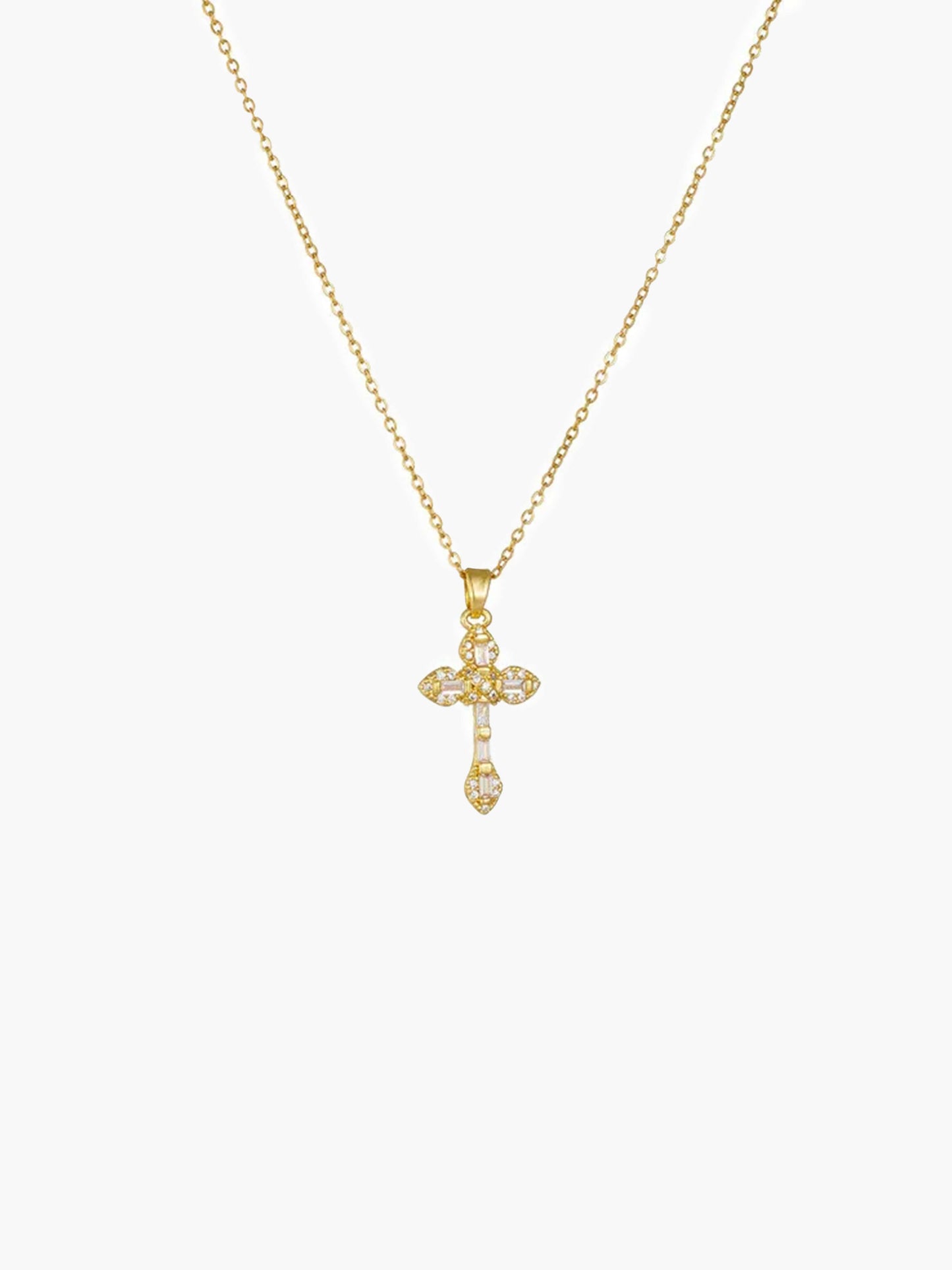 Lucy Zirkon Kreuz Anhänger Halskette