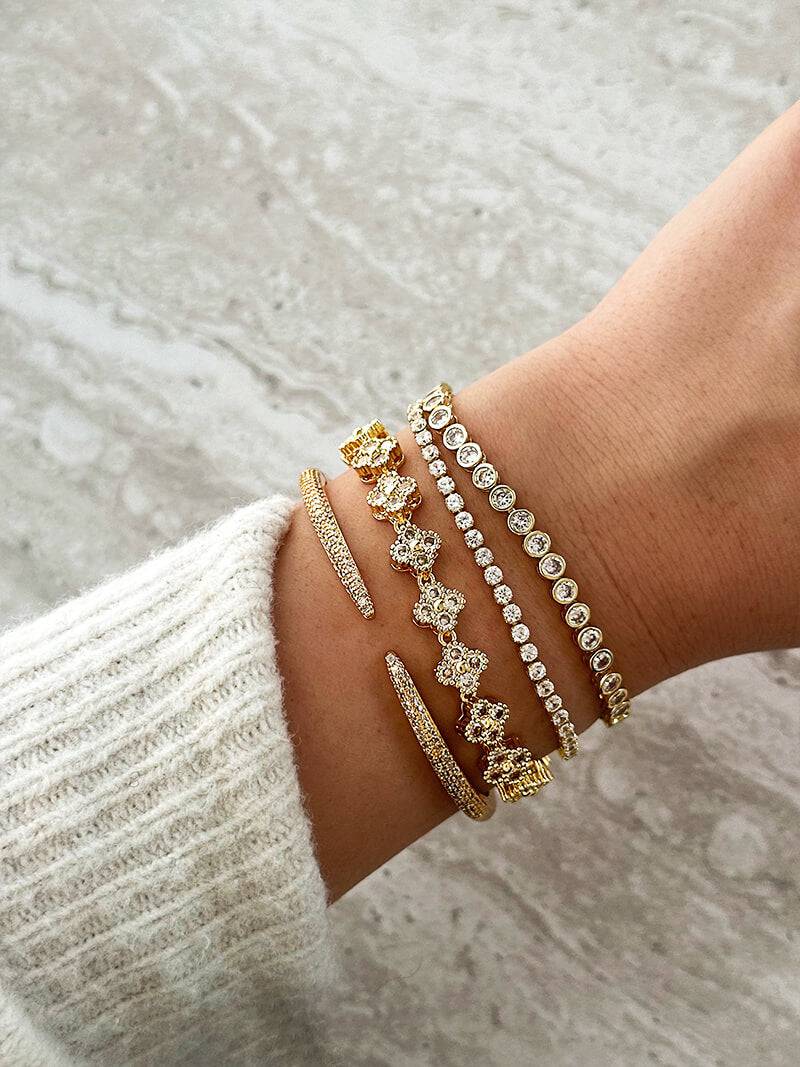 ZEYA - Alba Bezel Tennis Bracelet