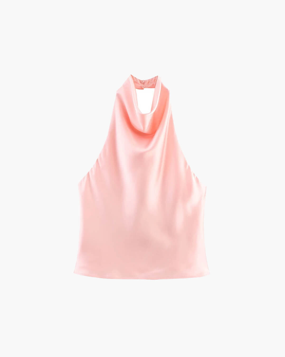 ZEYA - Allison Halter Backless Satin Top