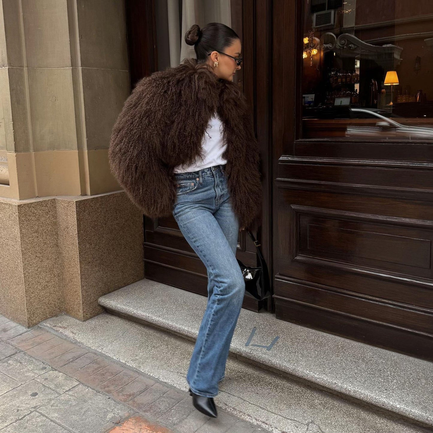 ZEYA - Almira Fuzzy Faux Fur Coat