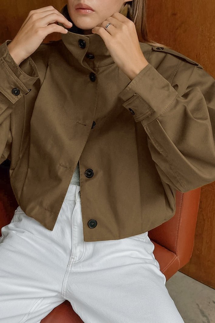 ZEYA - Angelou Pleated Collar Jacket