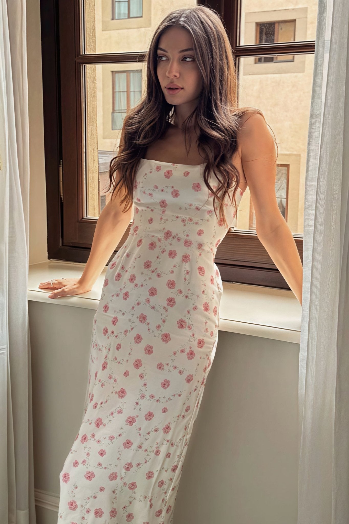 ZEYA - Asteria Floral Bodycon Maxi Dress