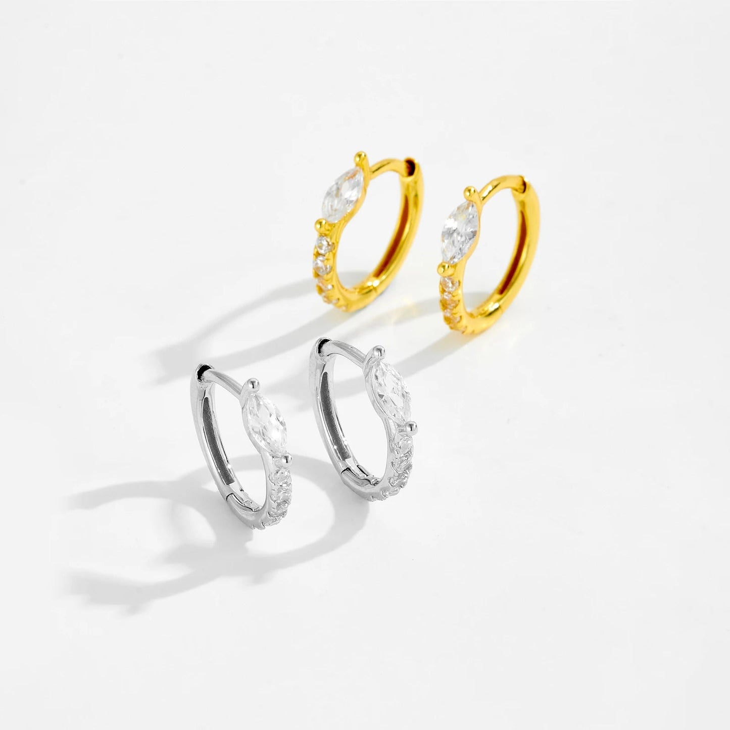 ZEYA - Aubrey Hoop Huggie Earrings