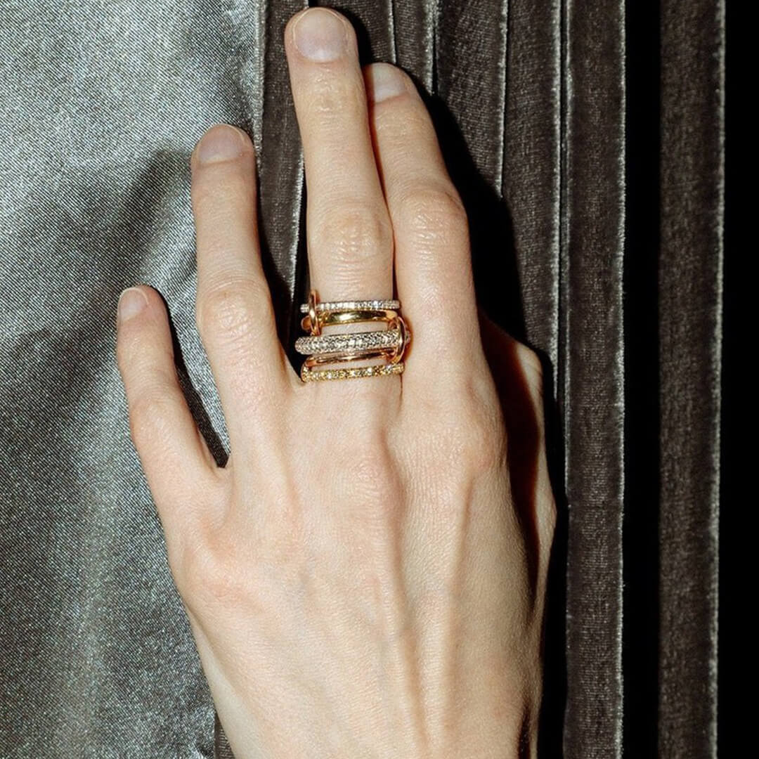 ZEYA - Aurélie Radiant Zirconia Five - Stacked Ring