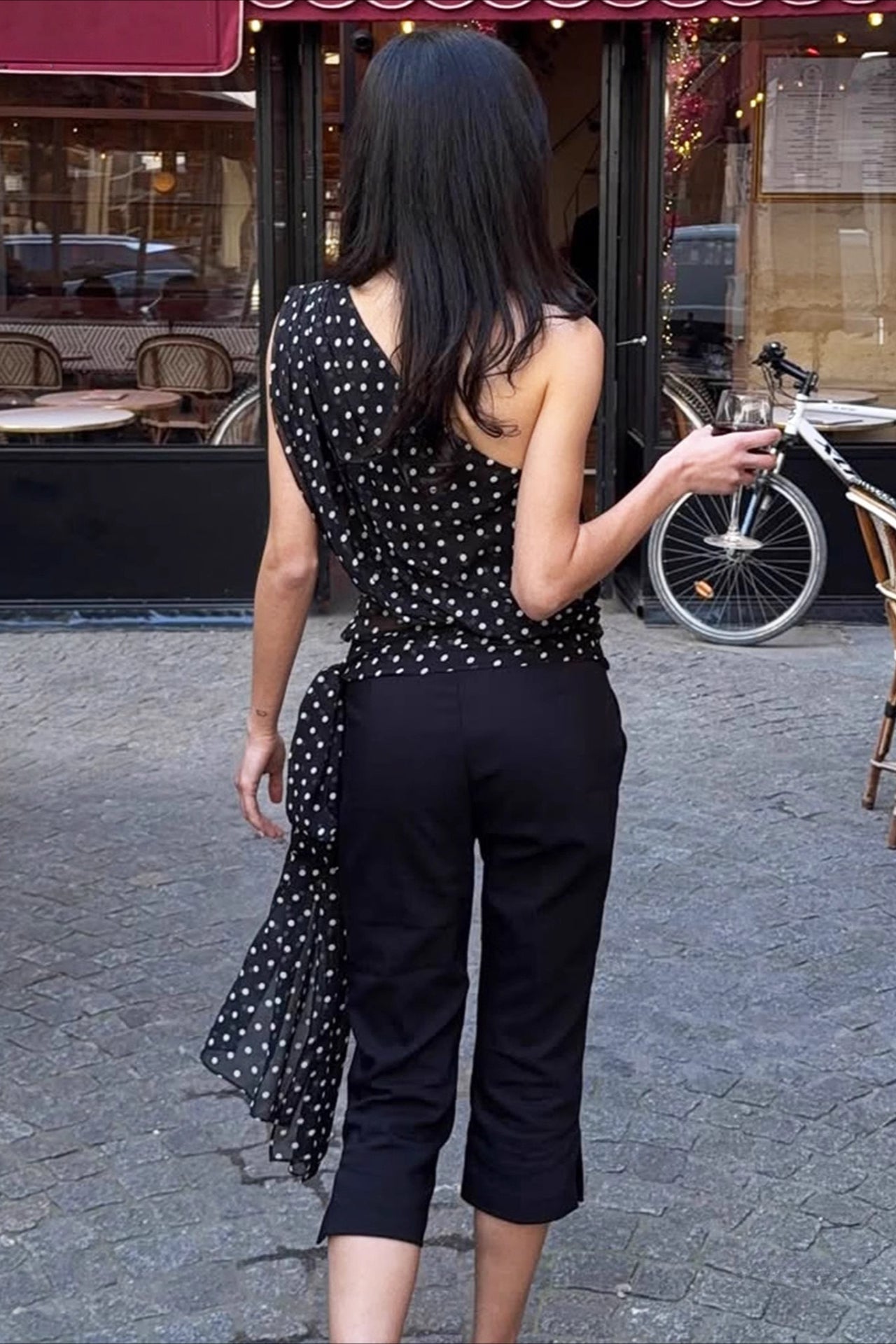 ZEYA - Beatrice One Shoulder Polka Dot Top