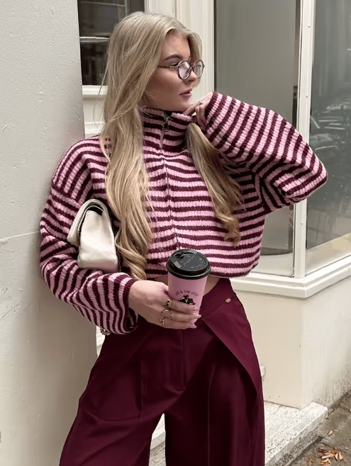ZEYA - Bianca Knit Zip Sweater