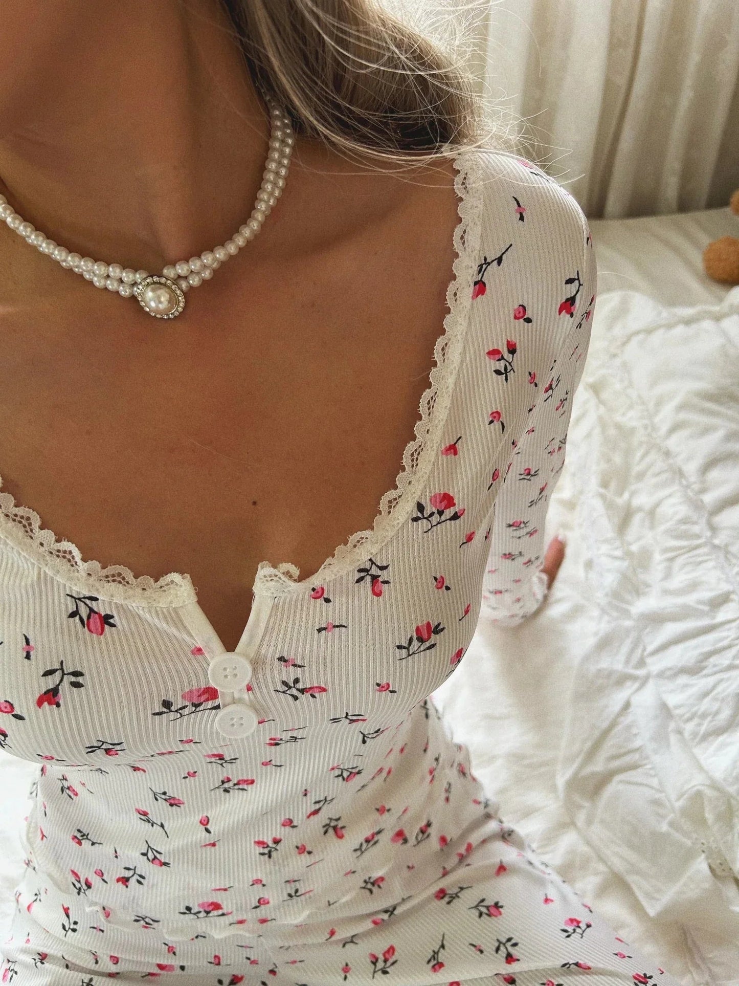 ZEYA - Bora Long Sleeve Floral Pajama Set