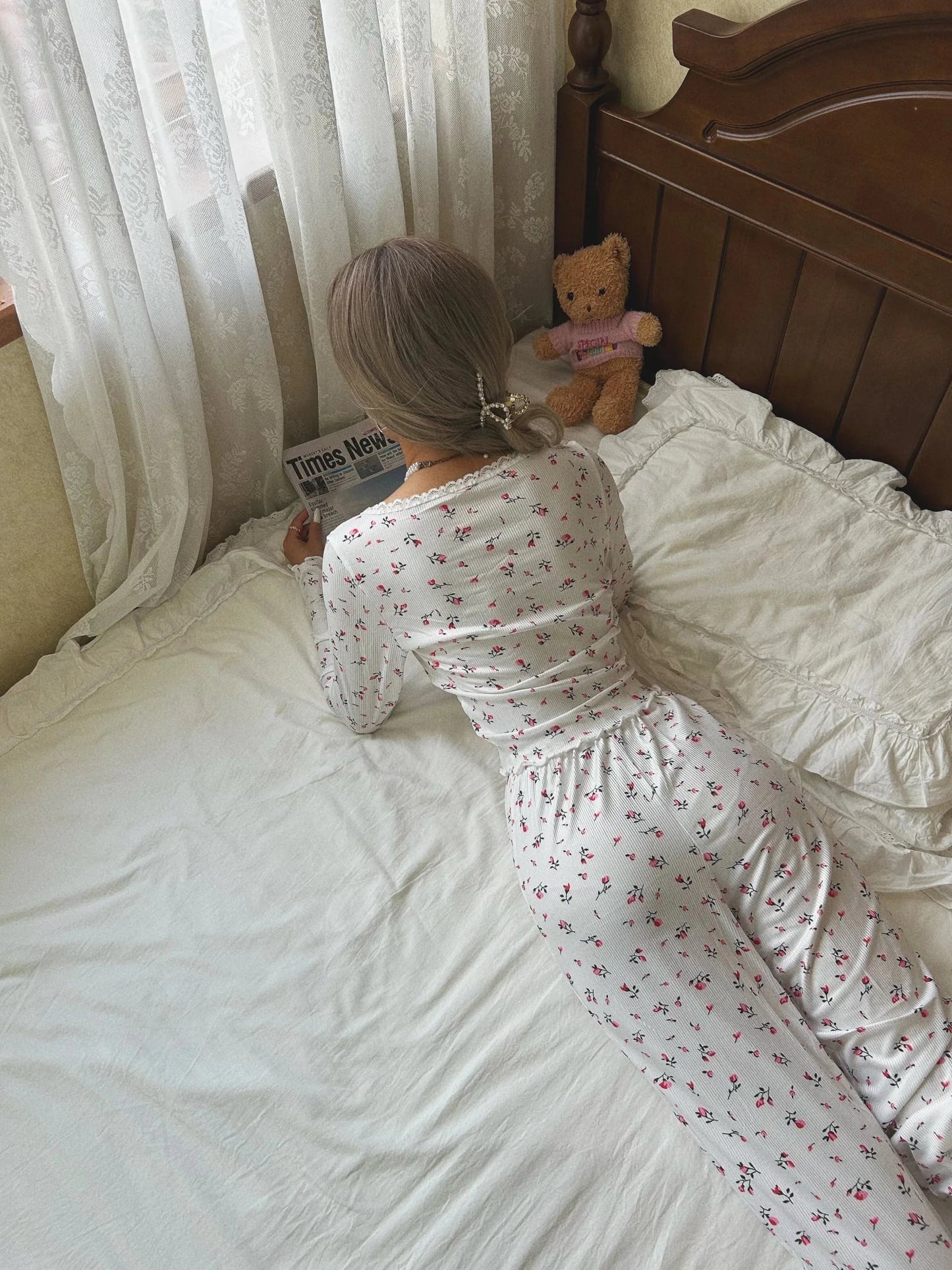 ZEYA - Bora Long Sleeve Floral Pajama Set