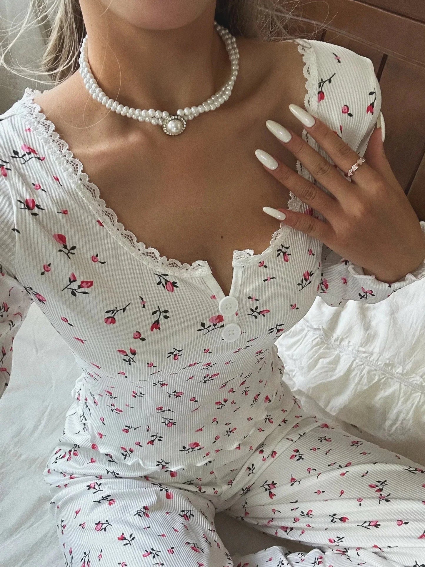 ZEYA - Bora Long Sleeve Floral Pajama Set