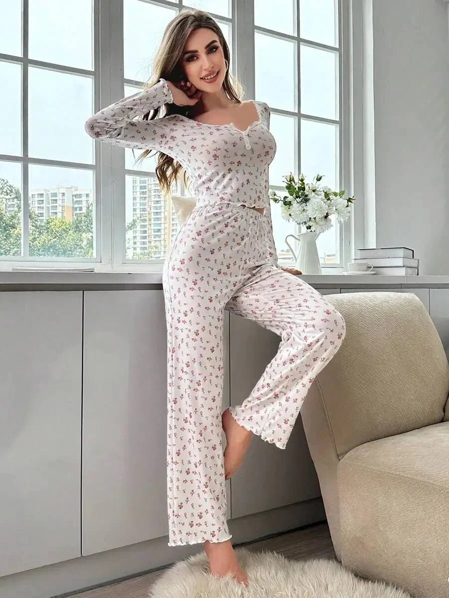 ZEYA - Bora Long Sleeve Floral Pajama Set