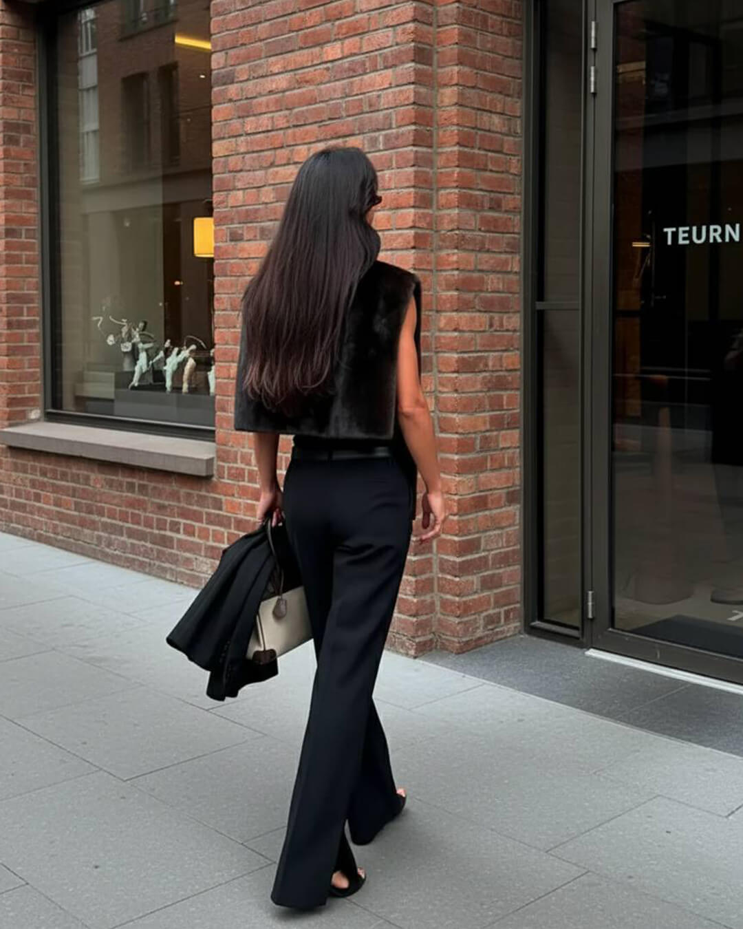 Carina műszőrme garbó mellény