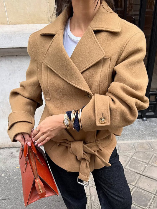 ZEYA - Corinne Belted Short Coat