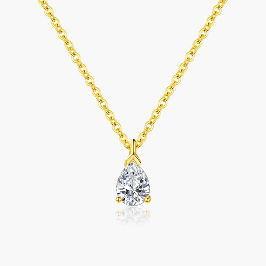 ZEYA - Daphne Pear Cut Zirconia Pendant Necklace