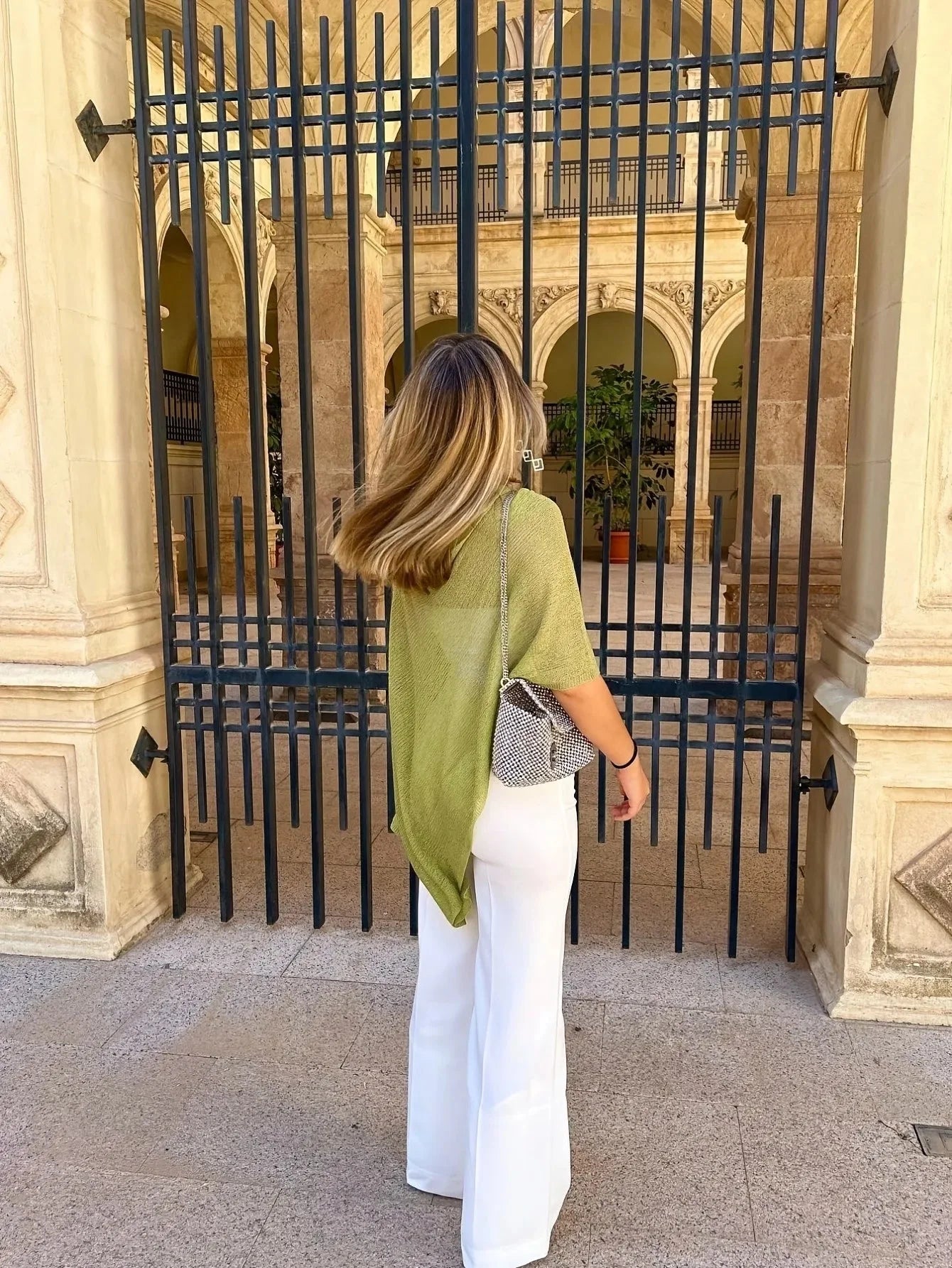 ZEYA - Effie Batwing Knitted Shawl Top