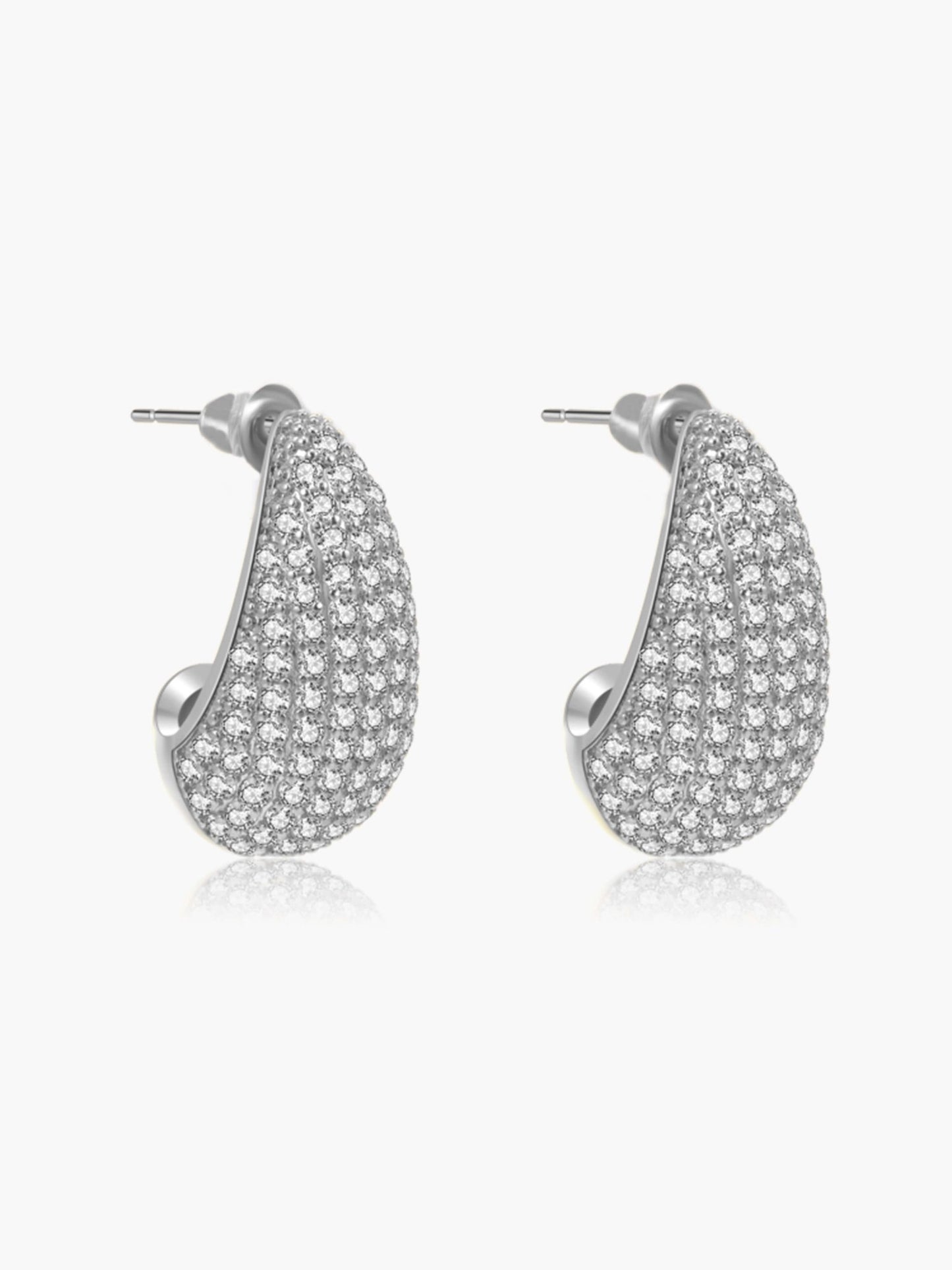 ZEYA - Eloisa Pavé Teardrop Zirconia Earrings