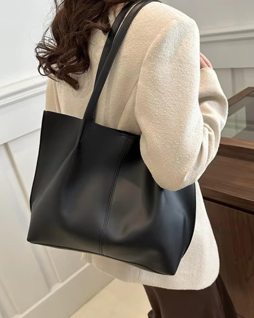 ZEYA - Francesca Faux Leather Tote Bag