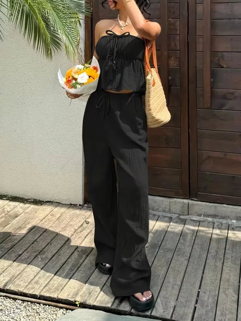 ZEYA - Gloria Strapless Top and Pants Suit