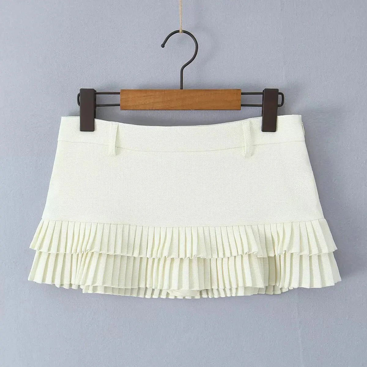 ZEYA - Heloise Low - Waist Pleated Mini Skirt