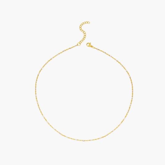 ZEYA - Iona Minimal Pearl Bead Chain Necklace