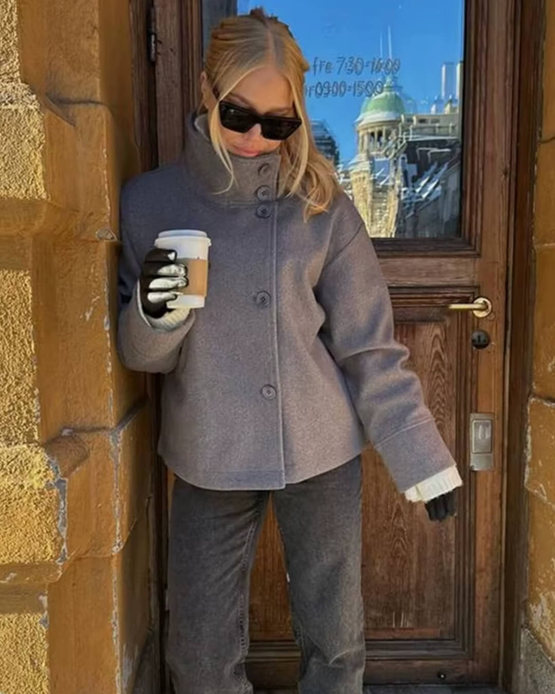 ZEYA - Isabella Elegant Jacket with Stand Collar