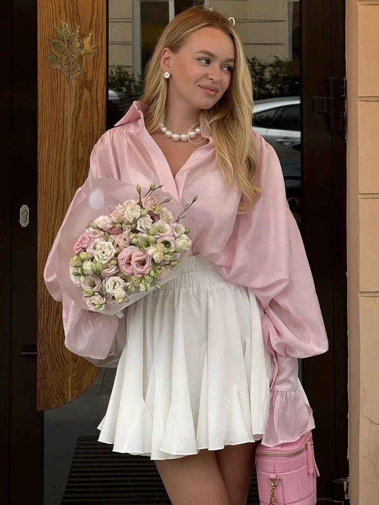 ZEYA - Jamie Button Down Sheer Blouse