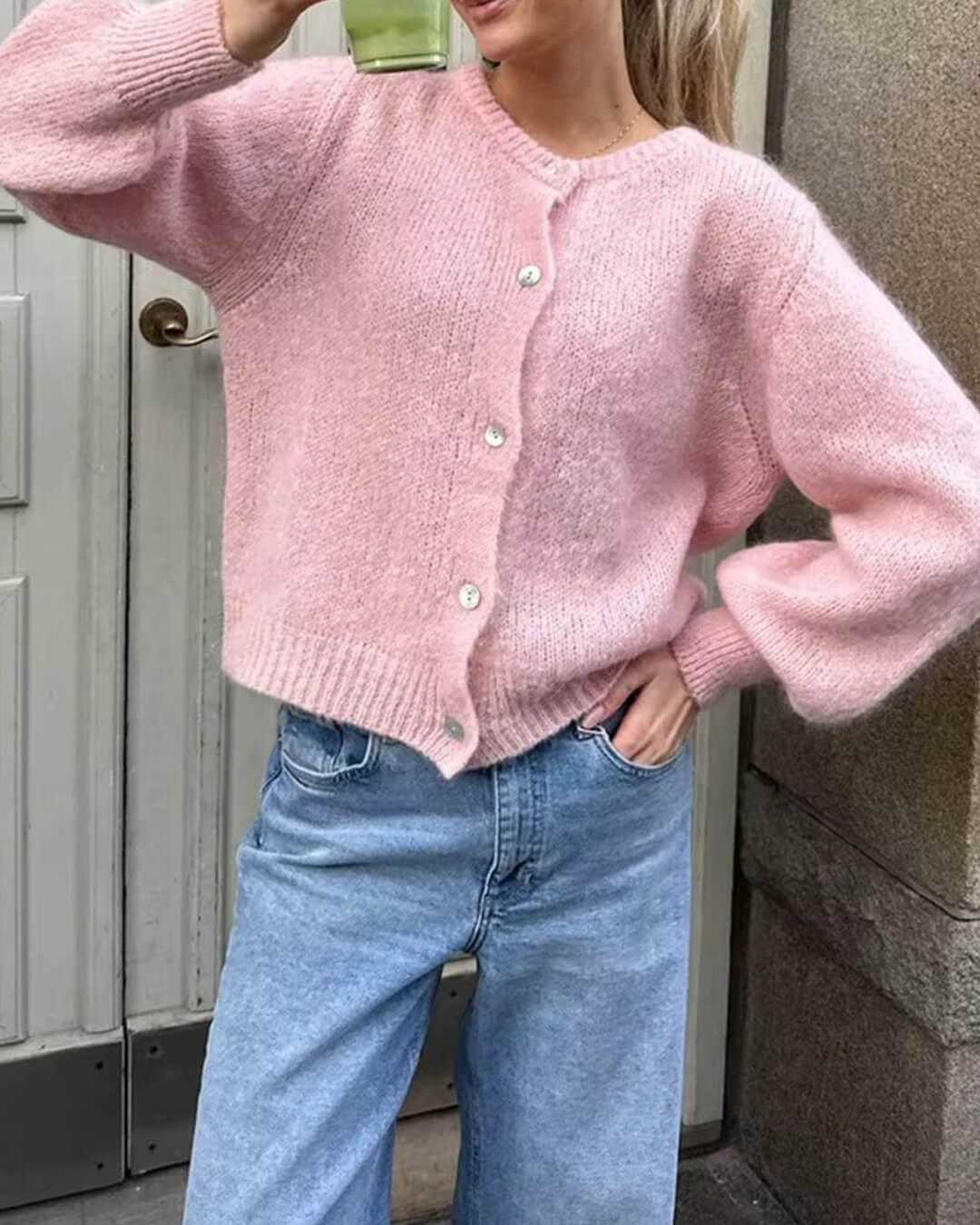 ZEYA - Jasmine Fuzzy Knit Cardigan