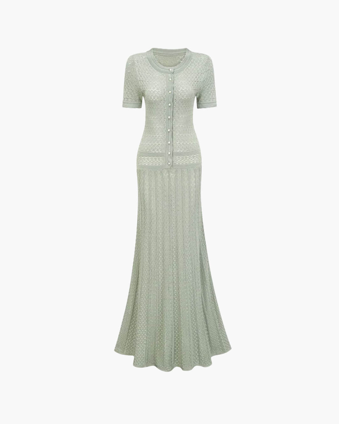 ZEYA - Jenina Half Button Knitted Midi Dress