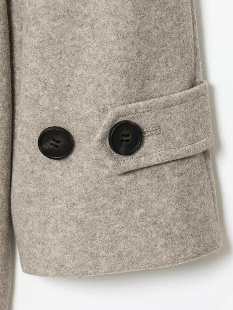 ZEYA - Juliette Faux Wool Coat with Belt