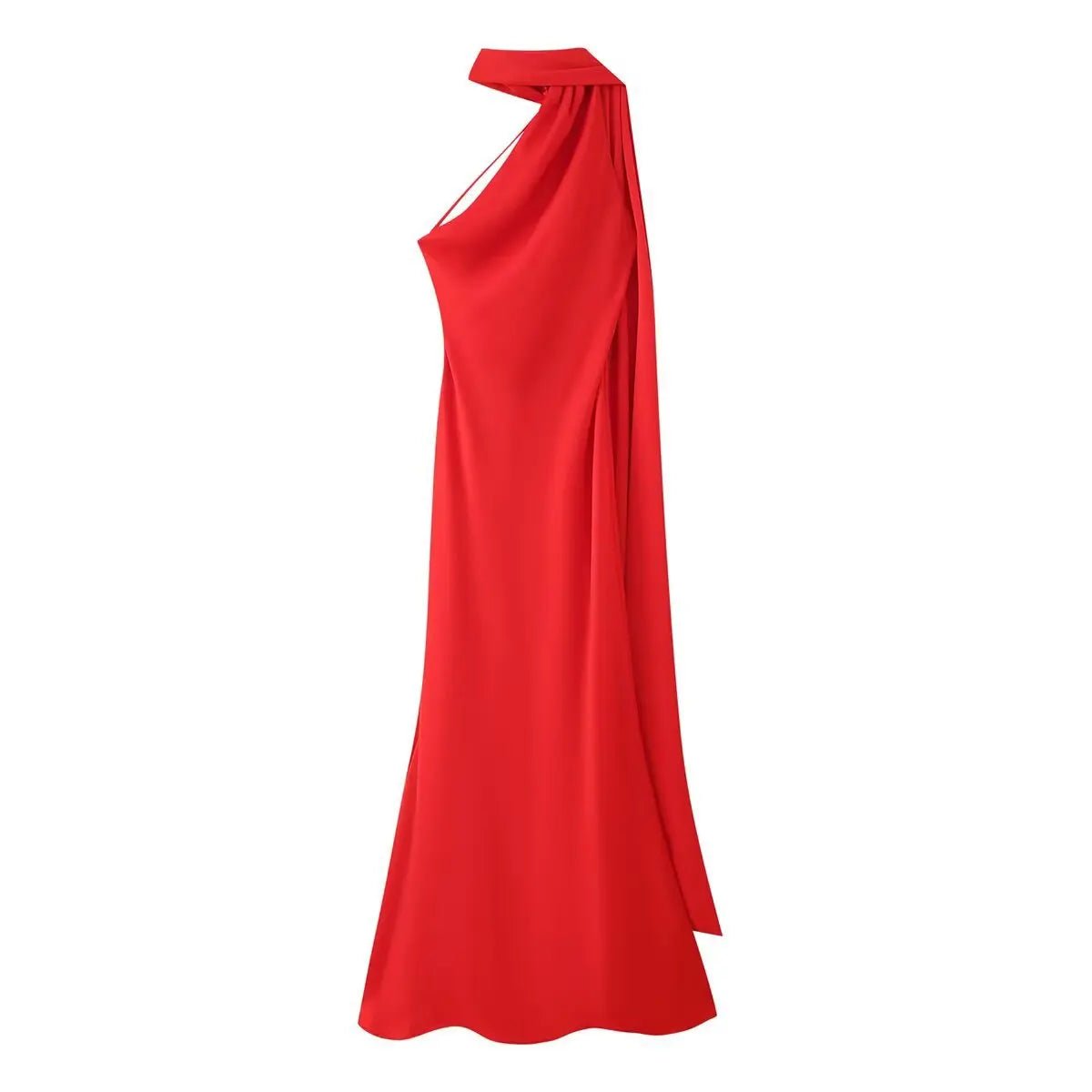 ZEYA - Loredana Halter Silk Satin Maxi Dress