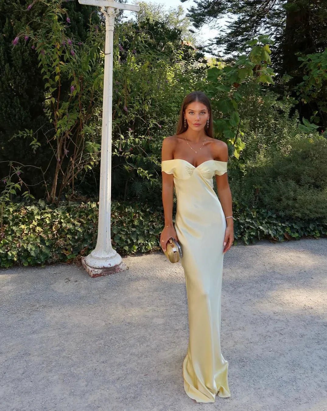 ZEYA - Maelle Backless Satin Maxi Dress
