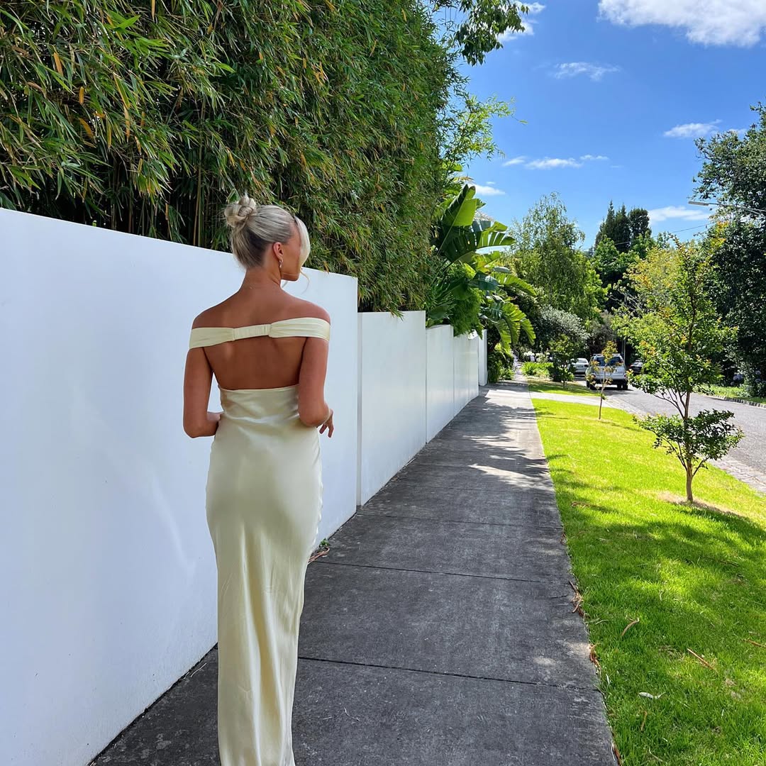 ZEYA - Maelle Backless Satin Maxi Dress