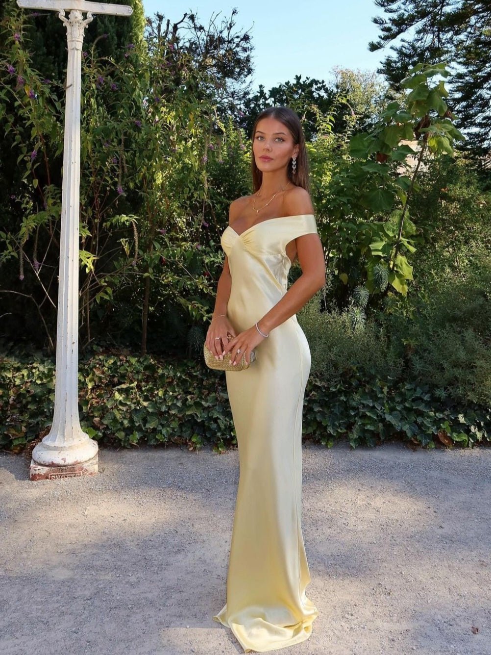 ZEYA - Maelle Backless Satin Maxi Dress