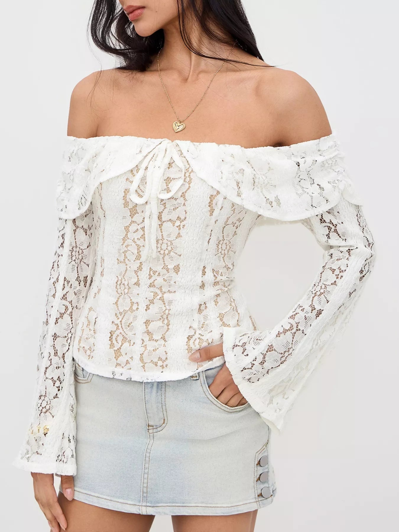 ZEYA - Matilda Off - Shoulder Lace Top