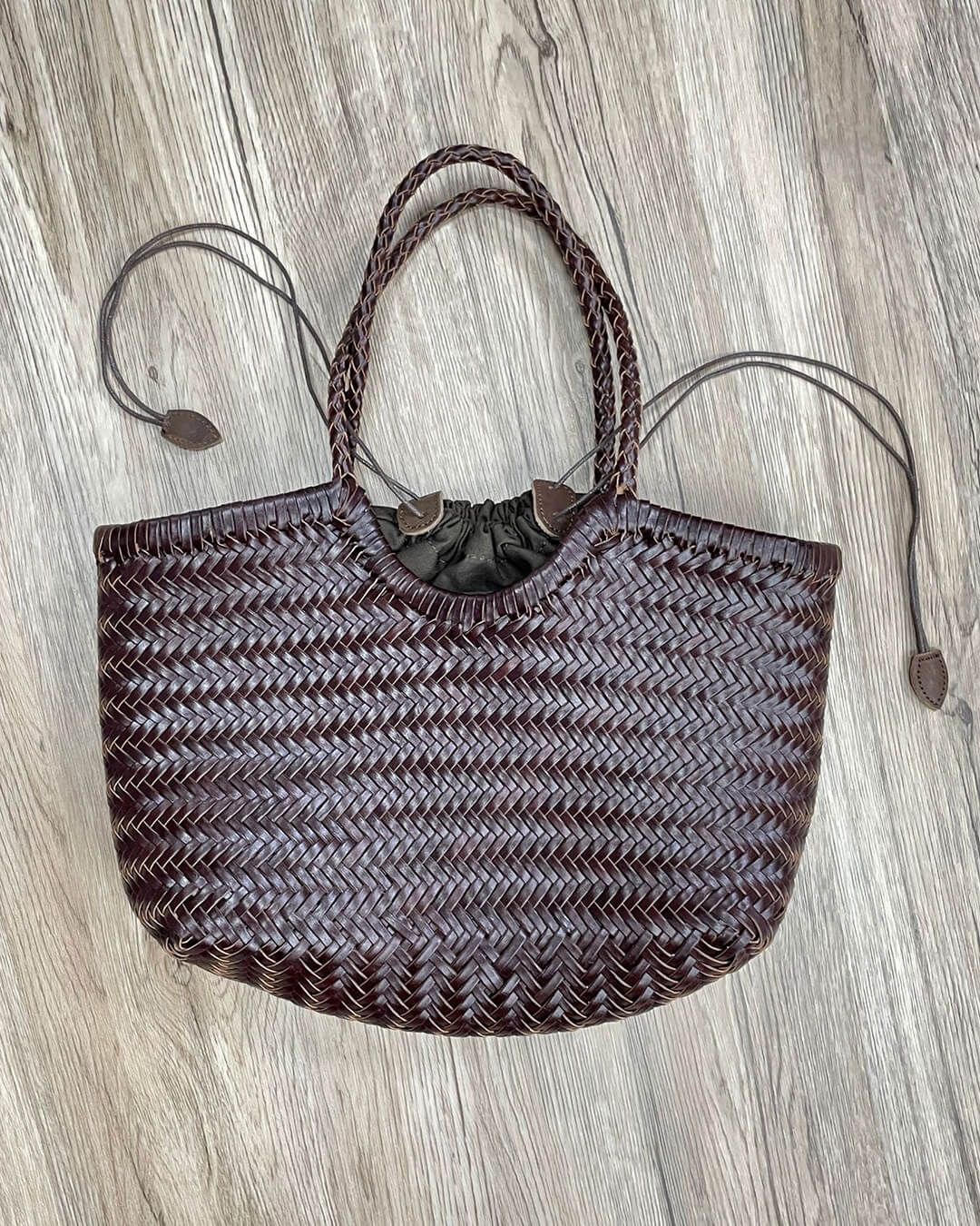 ZEYA - Melisande Woven Leather Tote Bag