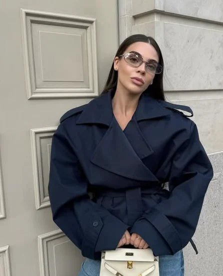 ZEYA - Melody Crop Trench Coat