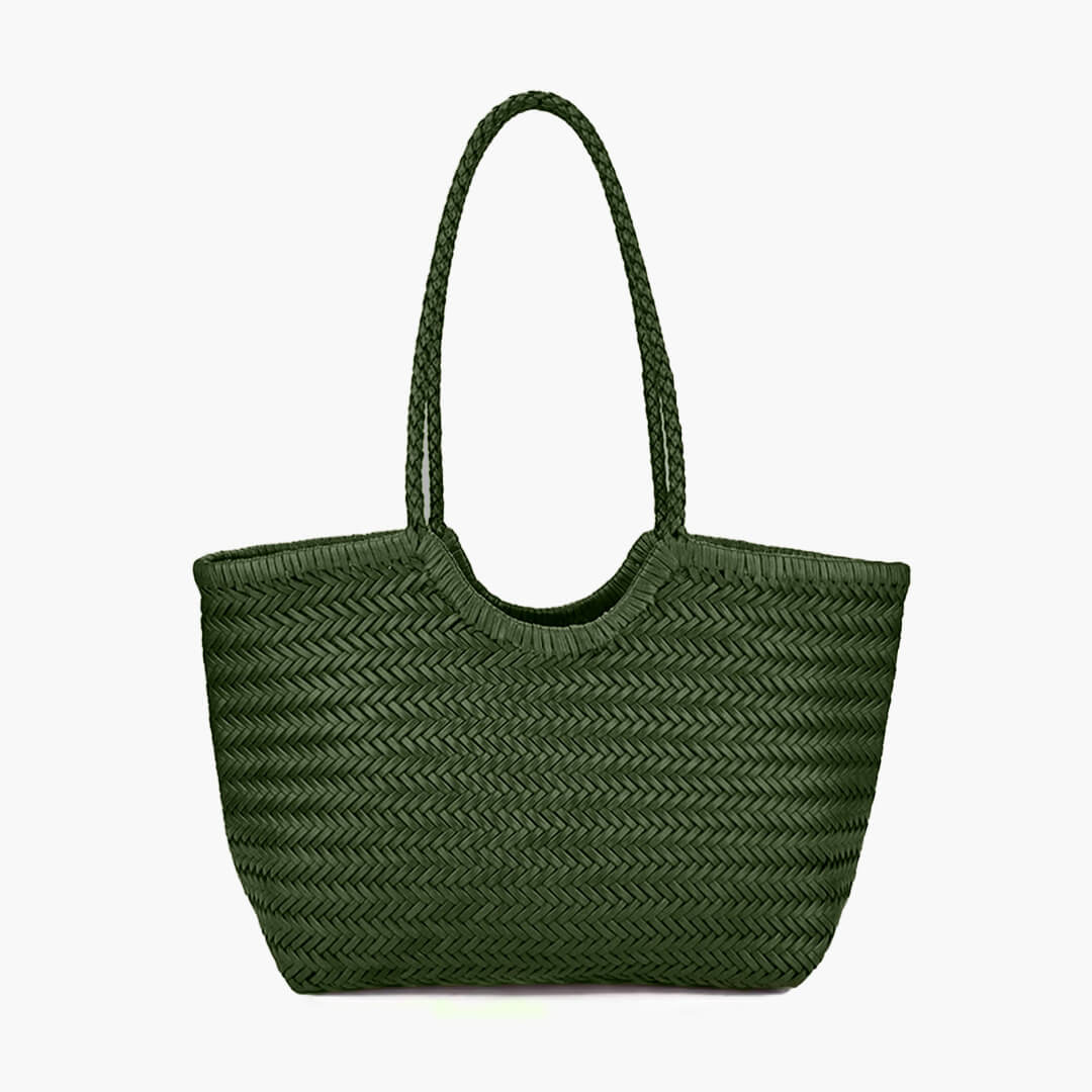 ZEYA - Mica Woven Faux Leather Bag