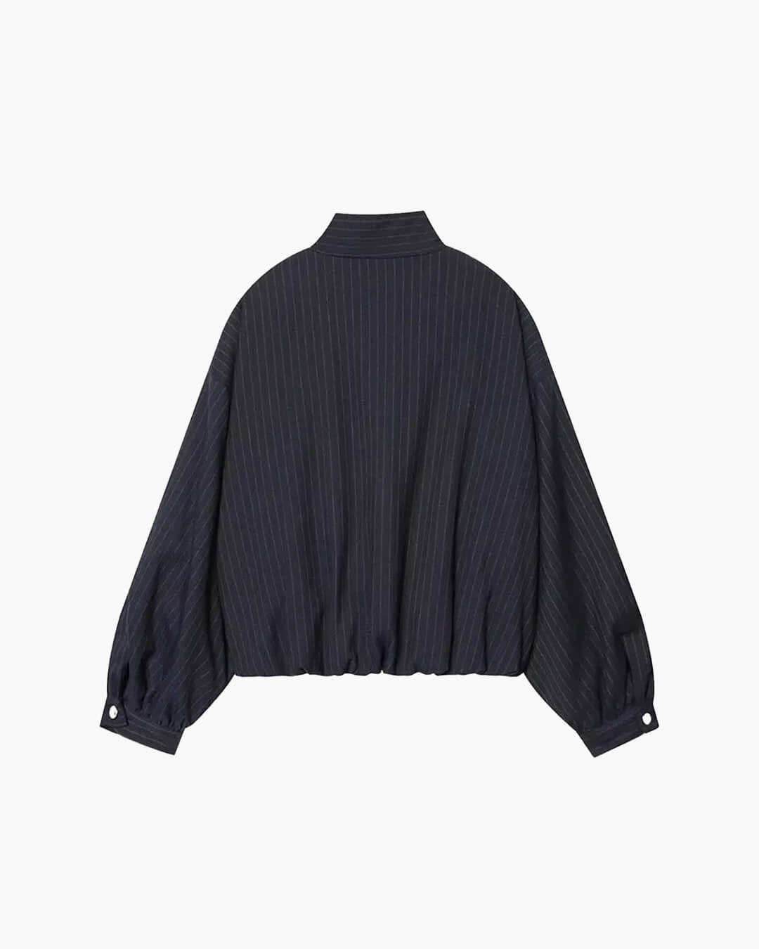 ZEYA - Orla Pinstripe Bomber Jacket