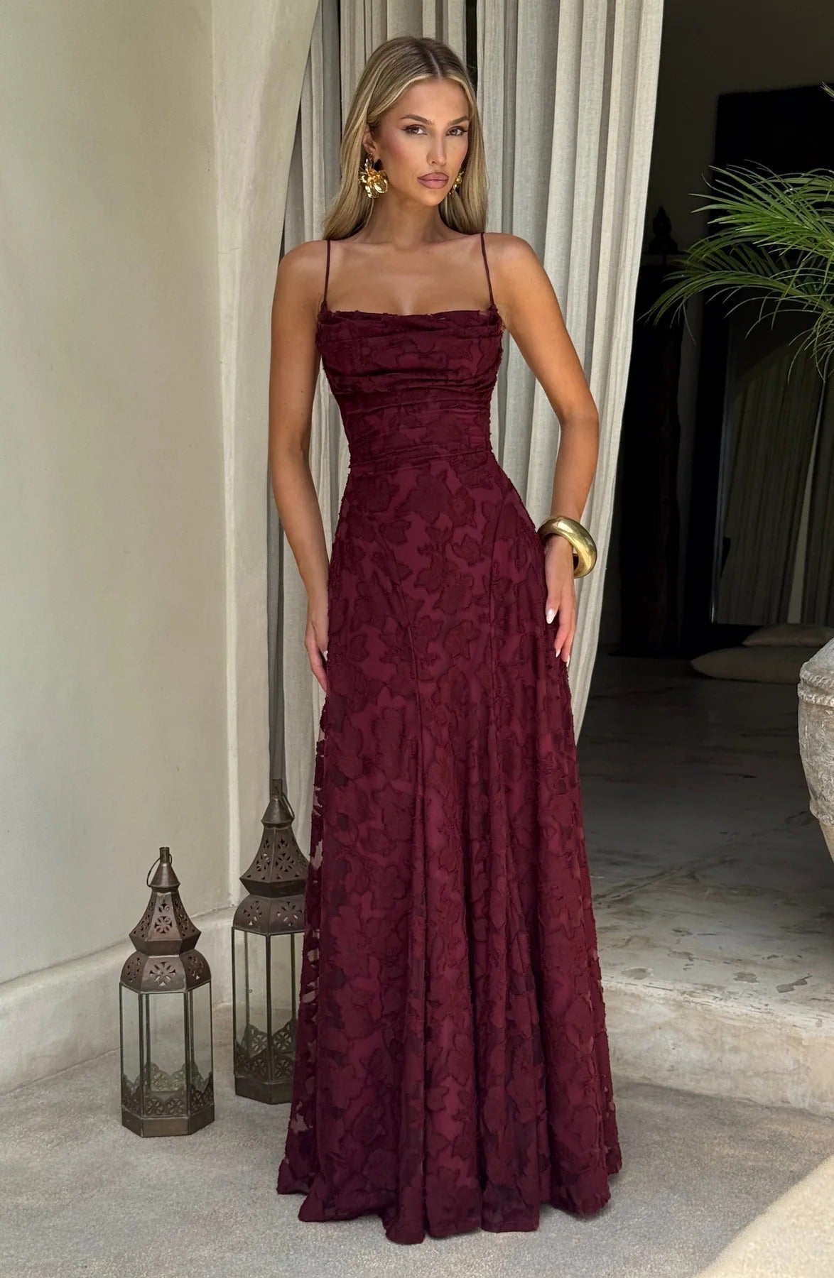 ZEYA - Raices Sleeveless Floral Maxi Dress
