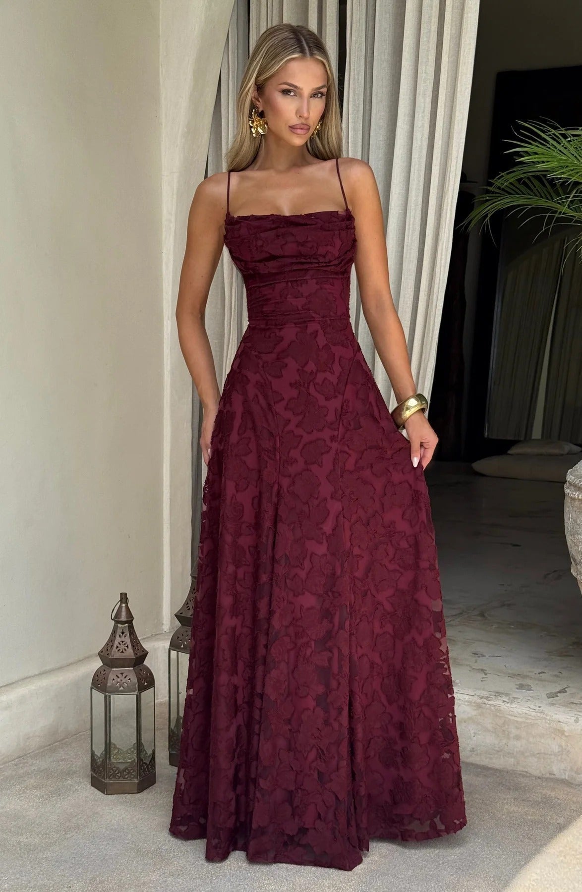 ZEYA - Raices Sleeveless Floral Maxi Dress