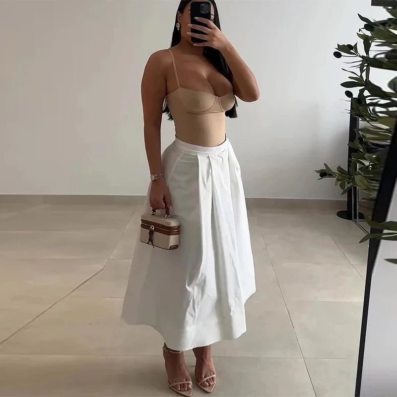 ZEYA - Rina Satin Camisole Bodysuit