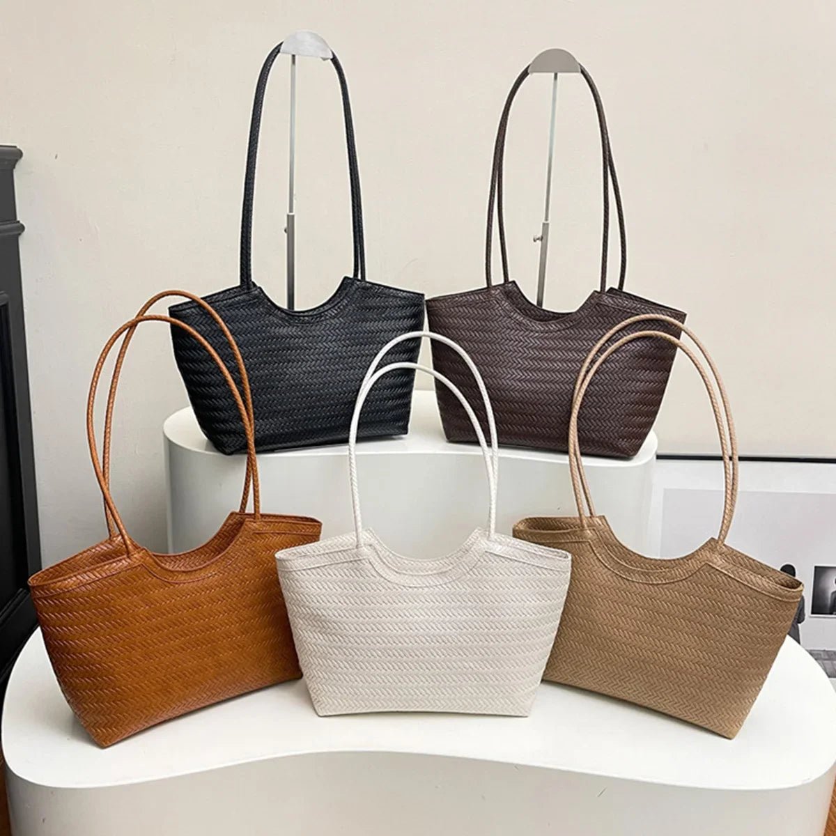 ZEYA - Romy Textured Weave Handbag