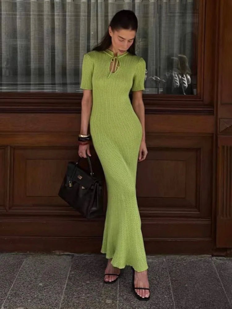 ZEYA - Shelly Bodycon Knitted Maxi Dress
