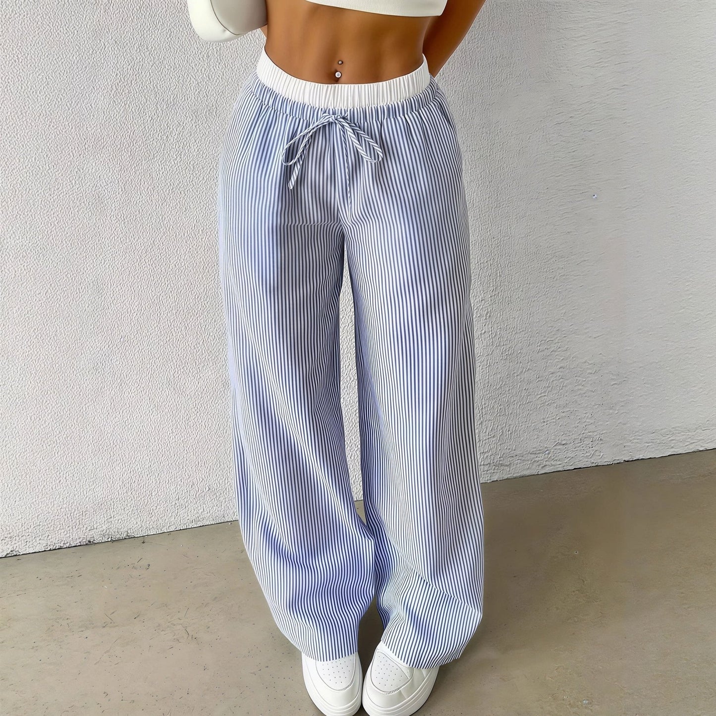ZEYA - Solara Striped Straight Pants