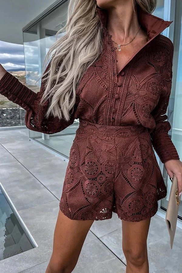 ZEYA - Sophia Lace Embroidered Co - Ord Set